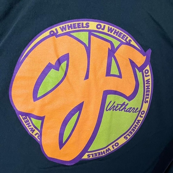 OJ Wheels Skateboarding Green Graphic Tee‎ Shirt - Picture 3 of 6